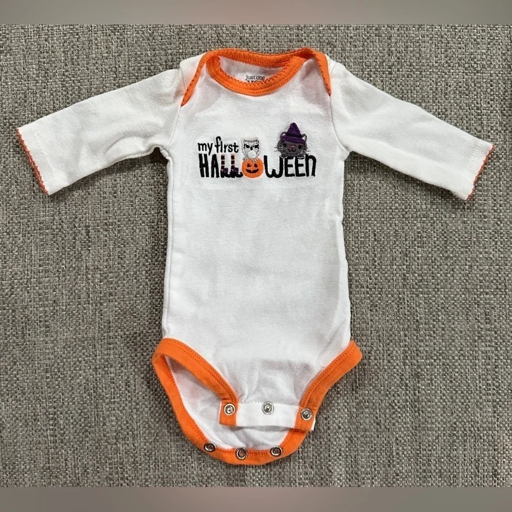 Carter’s My First Halloween 3-Piece Outfit – Newborn Onesie Leggings & Skirt Set